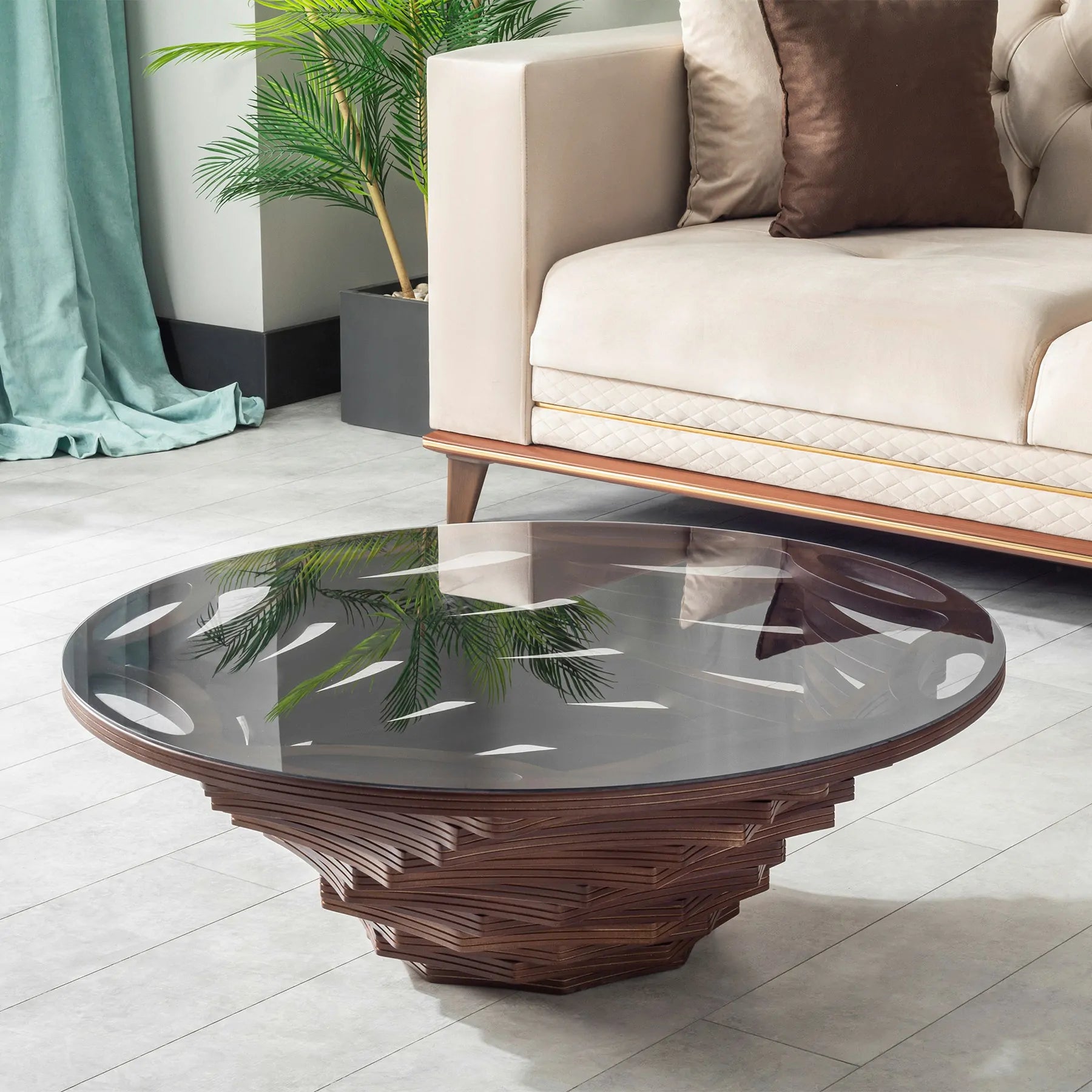Discover how to choose the perfect coffee table for your sectional sofa. Learn about proportions, materials, and design balance — with elegant styling ideas from Kasseria Furniture.