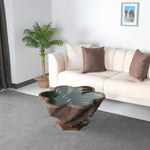 Modern petal coffee table with sculpted organic base